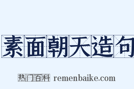 素面朝天造句是什么意思的图片